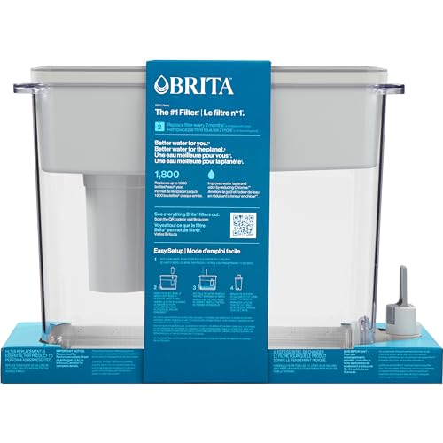Brita UltraMax Large Water Dispenser With Standard Filter, BPA-Free, Replaces 1,800 Plastic Water Bottles a Year, Lasts Two Months or 40 Gallons, Includes 1 Filter, Kitchen Accessories, Large - 27-Cup - Image 4
