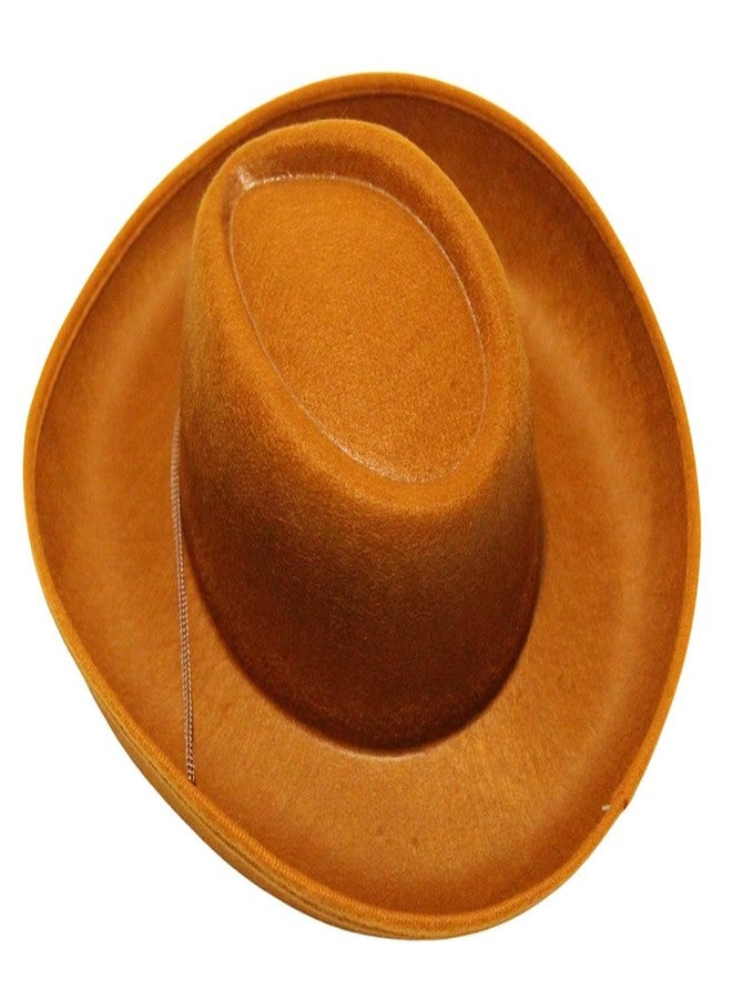 Making Believe Kids Western Rodeo Cowboy or Cowgirl Classic Costume Set - Vest, Brown Hat, Bandanna (Choose Color and Size), Brown/Tan Vest, Brown Hat, Bandanna, 8-10 - Image 4