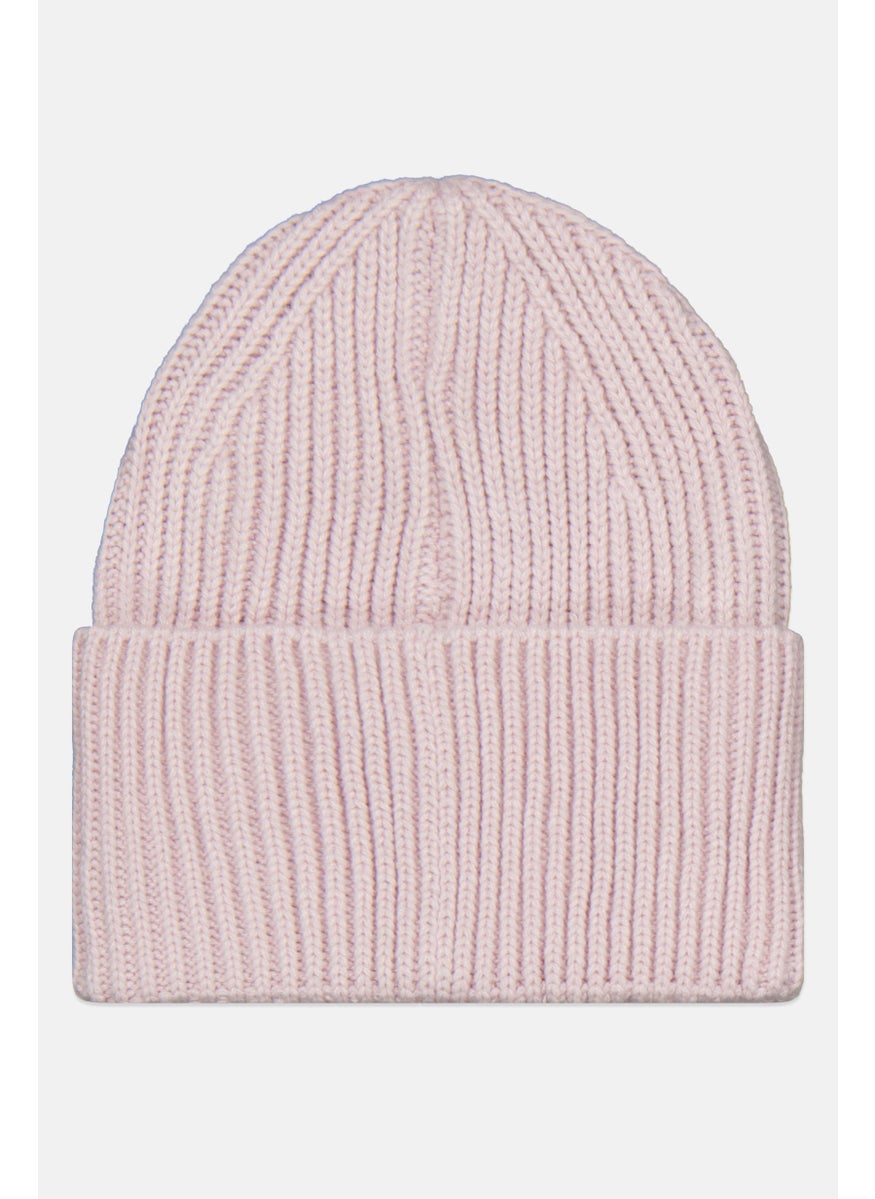 Reebok Men Embroidered Logo Knitted Beanie, Pink  - Image 2