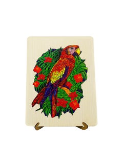 FOFA FOFA Toys Wooden Eco-Friendly Kids Jigsaw Puzzle Game - Parrot Face Educational Board Learning 3 4 5 Years Old Girls Boys Gifts Travel Toy  - Image 4