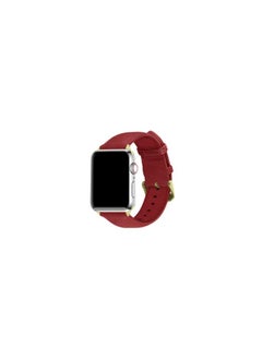 Apple Watch Band 41mm/40mm/38mm Premium Leather Band Buckle Strap Wristband Dark Red
