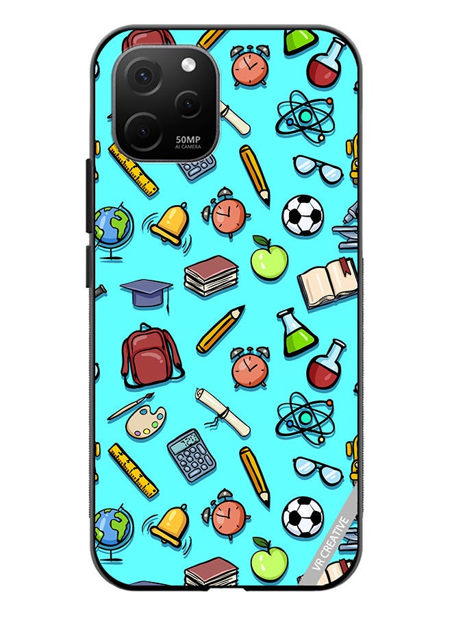 VR CREATIVE Protective Case Cover For Huawei Nova Y61 Cartoon School Color Design Multicolour - Image 1