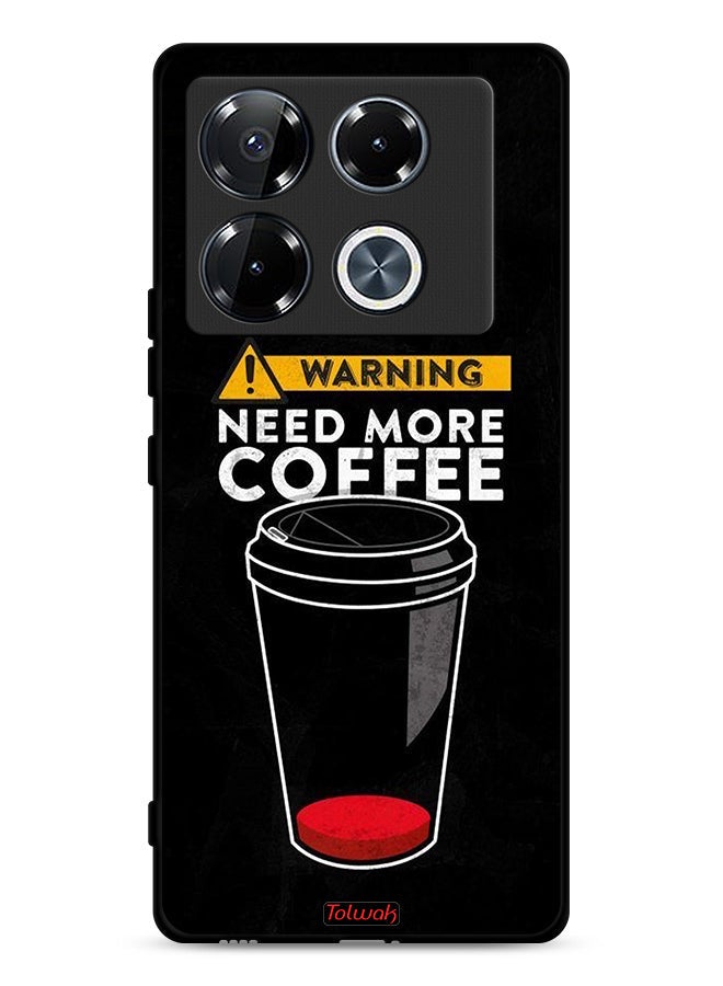 Tolwak Infinix Note 40 Pro 5G Protective Case Cover Need More Coffee - Image 1