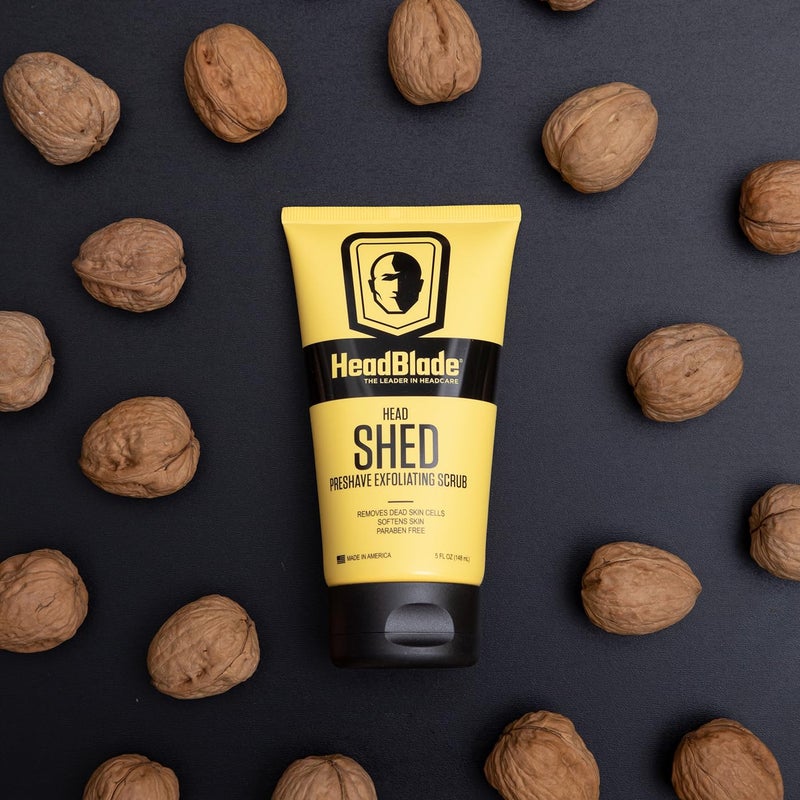 HeadBlade HeadShed Men's Exfoliating Scrub - 5 oz - Face Wash & Cleanser - Removes Dead Skin and Preps for Great Shave - Image 3