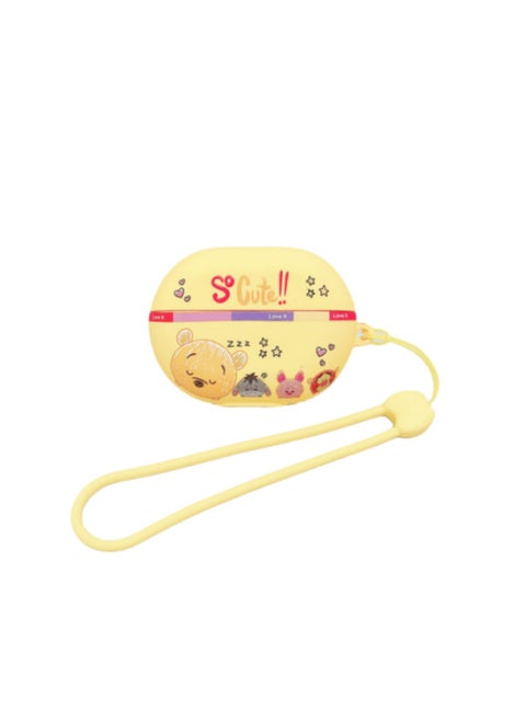 For HuaweiFreebuds Pro3/2 Wireless Bluetooth Headset Cartoon Creative Se3/4i/5i/Pro Soft-Color:Soft Shell Lanyard-Yellow Bear Avatar-Model:Universal For HuaweiFreebuds Pro3/pro4 (protective Case)