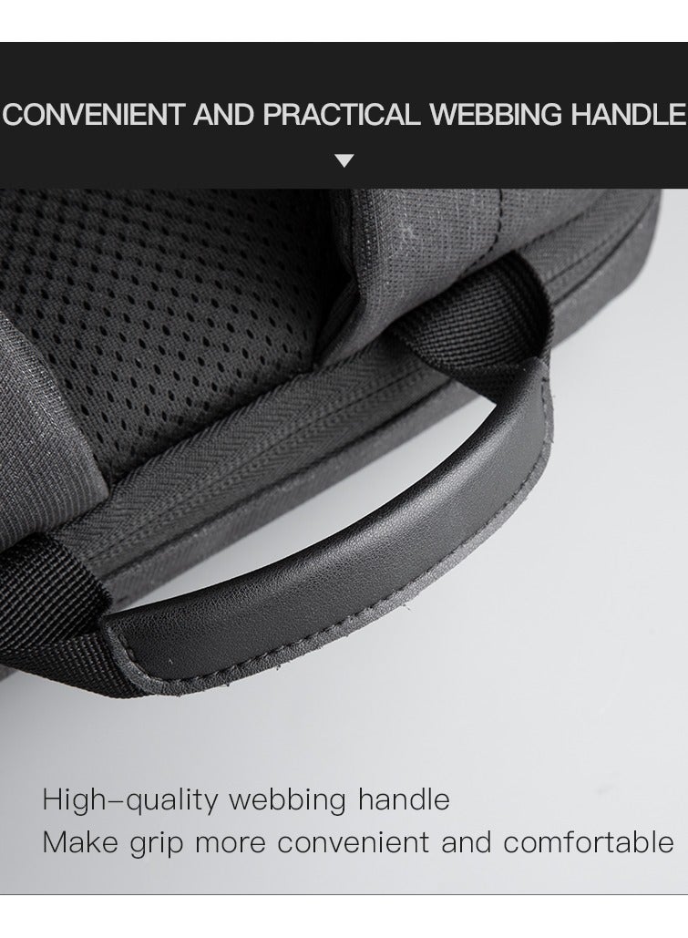 كينغسونز حقيبة ظهر INGSONS Ultra Slim Design KS3215W سوداء مقاس 15.6 بوصة مقاومة للماء وخفيفة الوزن - Image 3