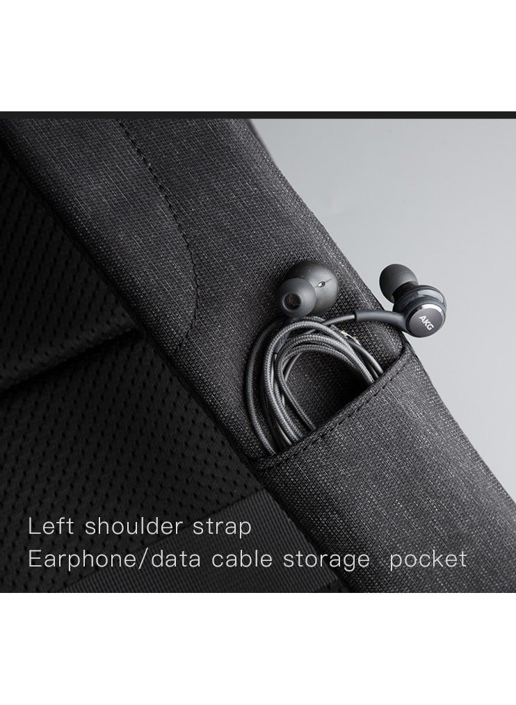 كينغسونز حقيبة ظهر INGSONS Ultra Slim Design KS3215W سوداء مقاس 15.6 بوصة مقاومة للماء وخفيفة الوزن - Image 5