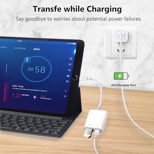 Cirafon Lightning to USB Camera Adapter with Charging Port for iPhone Portable USB 3.0 Female OTG Cable for iPad to Connect Card Reader USB Flash Drive U Disk Microphone Keyboard Mouse Hubs Midi - Image 4