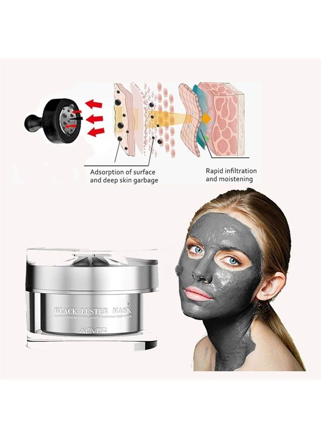 Find Back Facial Mask Magnetic Kit, Moisturizing Magnetic Peel Off Face Mask, Anti-Aging Skincare Mineral-Rich Natural Dead Sea Mud Mask Deep Pore Cleaning for Men and Women(50ml) - Image 4