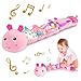 Sumobaby Infant Baby Musical Stuffed Animal Activity Soft Toys with MultiSensory Crinkle Rattle and Textures for Tummy Time Newborn 03612 Months Girls Caterpillar Pink - Image 4
