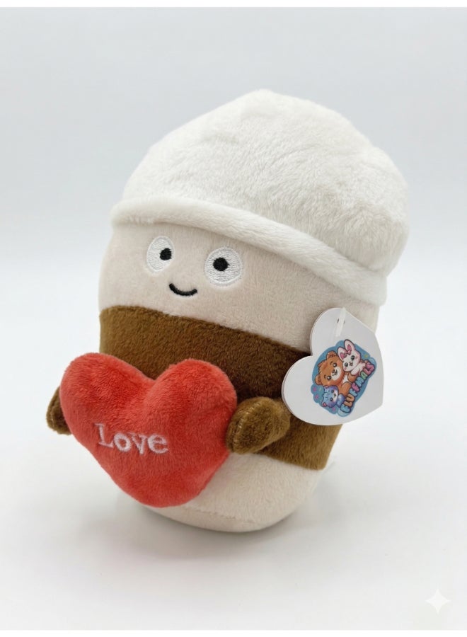 Fluffmals لعبة حيوانات محشوة فلوفمالز الناعمة - هوت شوكولاتة 15 سم - Image 3