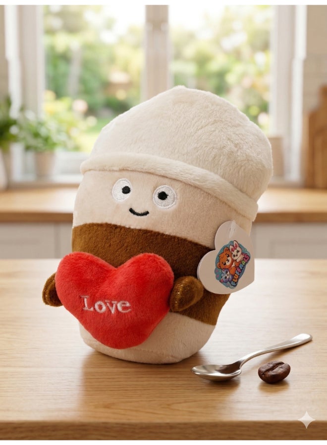 Fluffmals لعبة حيوانات محشوة فلوفمالز الناعمة - هوت شوكولاتة 15 سم - Image 1