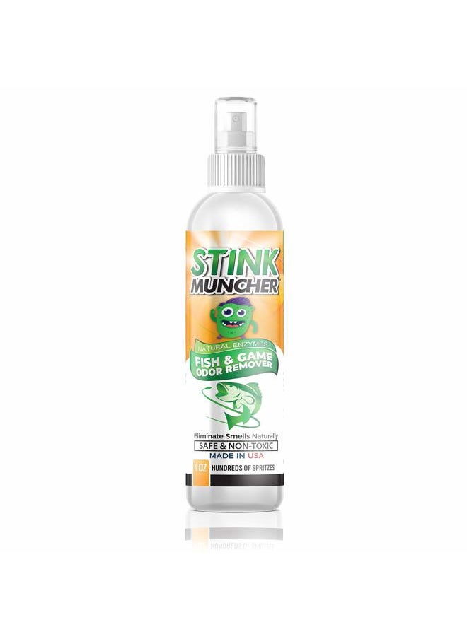 Life Miracle - Stink Muncher Fish and Game Natural Enzyme Odor Eliminator and Remover Spray | Smell Proof Your Fishing, Hunting and Sports Clothing, Shoes and Equipment | Made In USA - Image 1