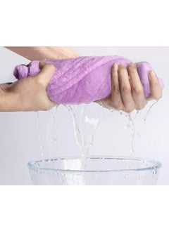 Khillayox Khillayox Microfiber 400 Gsm Hair Towel Wrap Absorbent Towel HairDrying Bathrobe Magic Hair Warp Towel Super QuickDrying Hair Dry Cap Salon Towel Pack Of 1 Blue  - Image 4