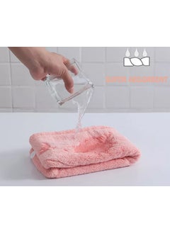 Khillayox Khillayox Microfiber 400 Gsm Hair Towel Wrap Absorbent Towel HairDrying Bathrobe Magic Hair Warp Towel Super QuickDrying Hair Dry Cap Salon Towel Pack Of 1 Blue  - Image 3