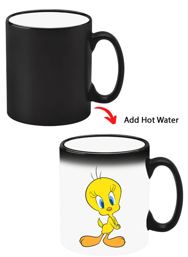 Theodor Color Changing Heat Sensitive Ceramic Mug, Image Revealed When HOT Liquid is Added! Tweety - Image 1