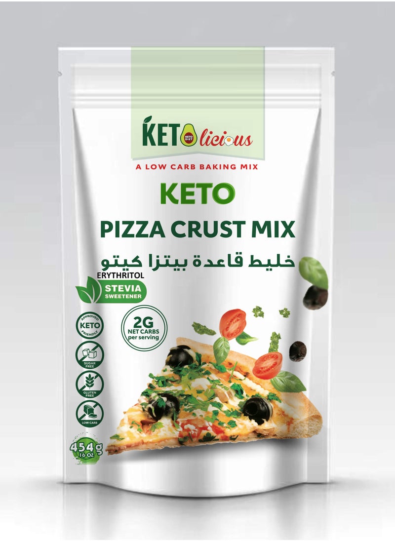 Ketolicious - Keto Pizza Crust Mix - 454gm - Image 1