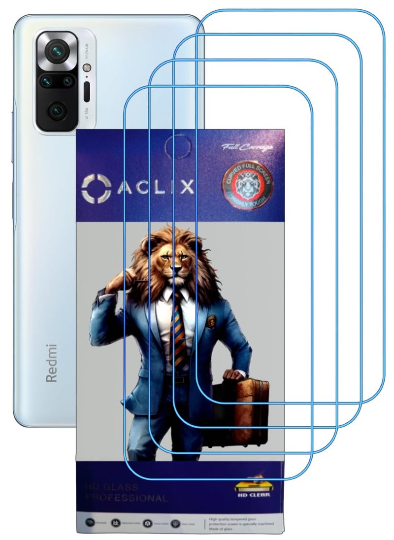 أكاليكس 4 قطع، حماية شاشة،  لهاتف شاومي  ريدمي نوت 10 برو ، جودة ممتازة. - Image 1