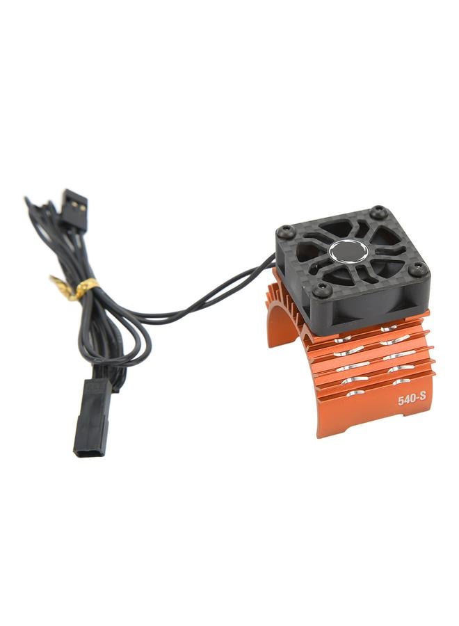 Loquat Brushless Motor Cooling Fan 8.4V 28000RPM Strong Heat Dissipation Brushless Motor Dual Cooling Fan Orange - Image 4