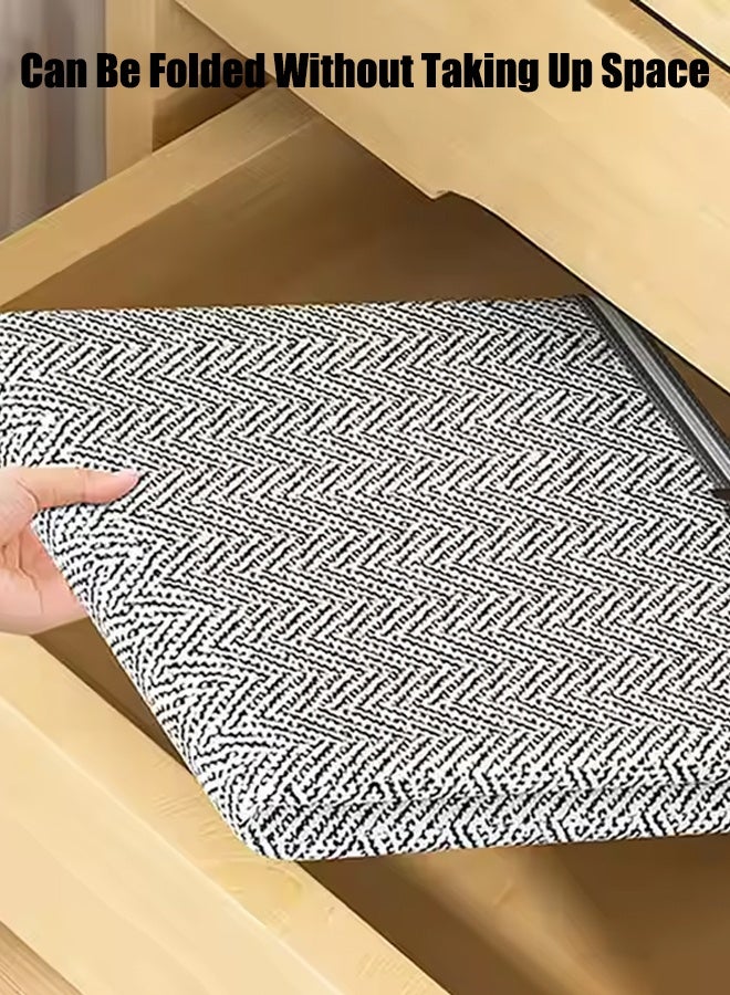 140L Clothes Storage Bags, Collapsible Closet Organizers, Large Storage Bins with Reinforced Handles, Heavy-Duty Storage Totes for Clothes, Comforters, Blankets & Pillows - Image 4