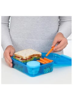 sistema Sistema lunch box 1.65L BENTO LUNCH WITH YOGURT POT-blue color  - Image 2