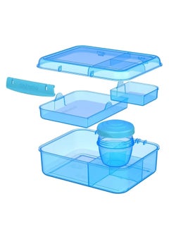 sistema Sistema lunch box 1.65L BENTO LUNCH WITH YOGURT POT-blue color  - Image 4