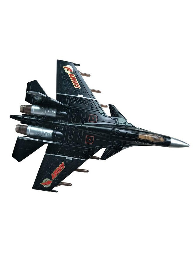 HSOMiD Army Air Force Fighter Jet Toy Military Airplane - Fun Lights and Sounds, Bump and Go Action Pretend Play Kids Aircraft Bomber Plane - Image 2