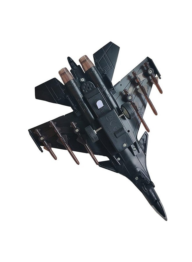 HSOMiD Army Air Force Fighter Jet Toy Military Airplane - Fun Lights and Sounds, Bump and Go Action Pretend Play Kids Aircraft Bomber Plane - Image 5