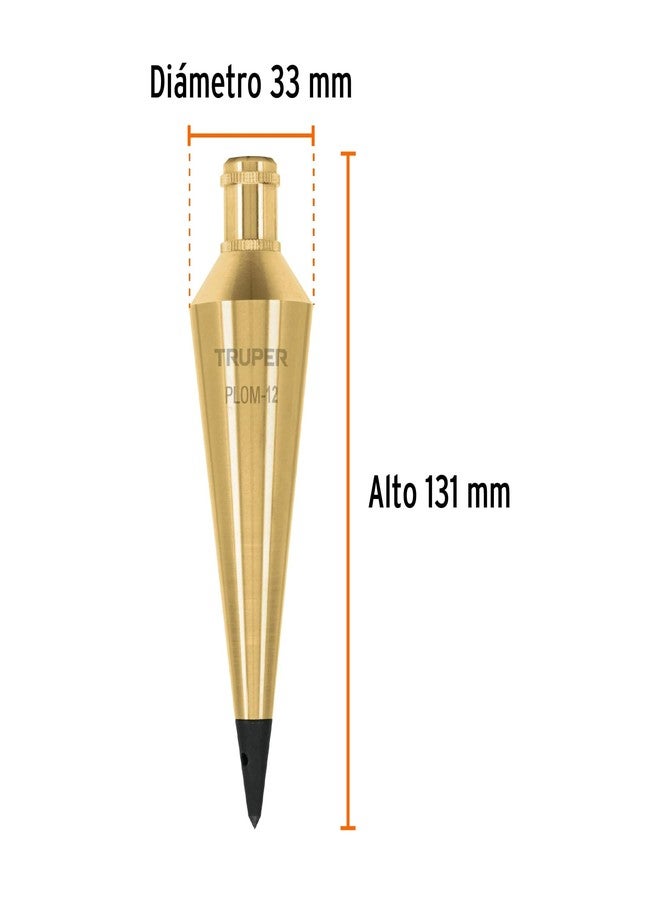 TRUPER PLOM-12 Brass Plumb Bobs 12 Oz (340 g) - Image 3