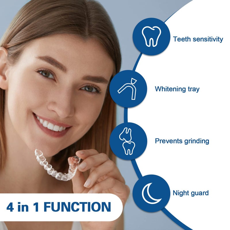 EZGO Teeth Whitening Trays, BPA Free Moldable Mouth Trays, Custom Fit, Comfortable, Trimmable Mouth Guard, Used on Teeth Grinding, Teeth Whitening, and Sports Campaign (3 Trays) - Image 3