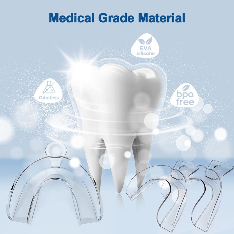EZGO Teeth Whitening Trays, BPA Free Moldable Mouth Trays, Custom Fit, Comfortable, Trimmable Mouth Guard, Used on Teeth Grinding, Teeth Whitening, and Sports Campaign (3 Trays) - Image 2