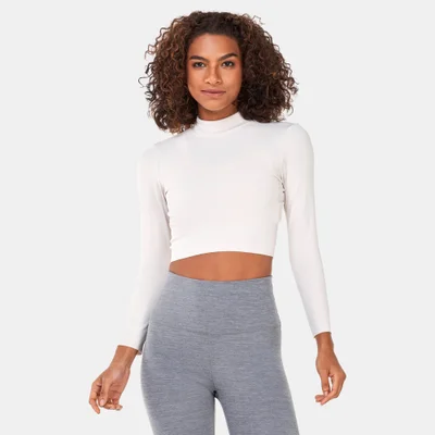 Nike Women's Yoga Dri-FIT Luxe Long Sleeve Crop Top