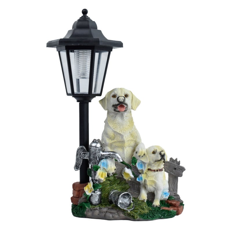 Garden Dog Solar Outdoor Light Animal Statue for Villa Balcony Garden Sculpture Ambient Lamp - Image 2