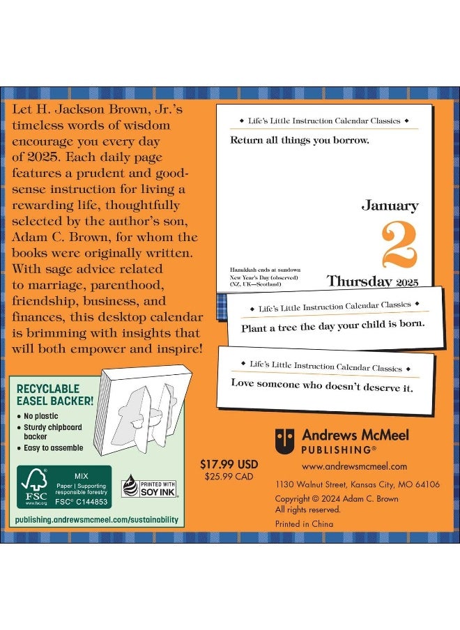 Life's Little Instruction 2025 Day-to-Day Calendar - pzsku/Z4FFA69DA45DF46F303BFZ/45/_/1737572598/7d9cd249-e40d-4092-a1a5-4060fdc709ca