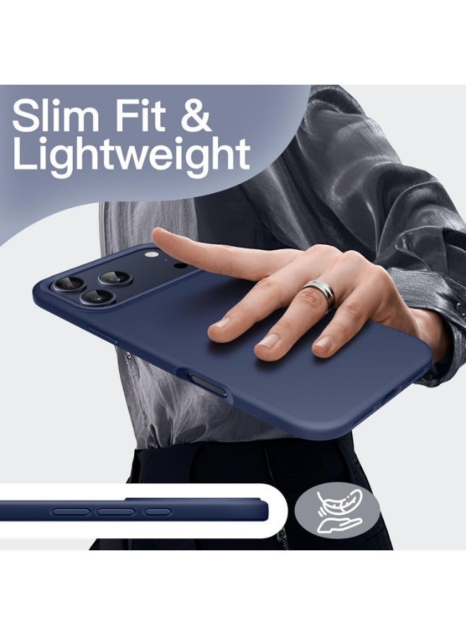 Liquid Silicone Protective Case Compatible with iPhone 17 Pro 6.3-Inch, Slim Matte Back Cover, Silky Soft Touch, Shockproof Design, Anti-Fingerprint with Microfiber Lining - Image 5