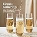 Prestee 48 Pack Plastic Champagne Flutes 9 oz Stemless Disposable Champagne Flutes for Cocktails Mimosa Bar and Party Supplies Clear Shatterproof Plastic Wine Glasses for Wedding and Summer Party - Image 4