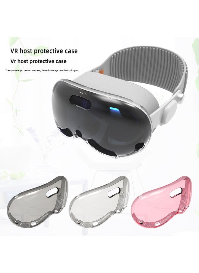 Generic - For Apple Vision Pro Protective Case Transparent TPU AppleVR Head Anti-slip Soft Case-Specifications: VR Host Protective Shell - Image 1