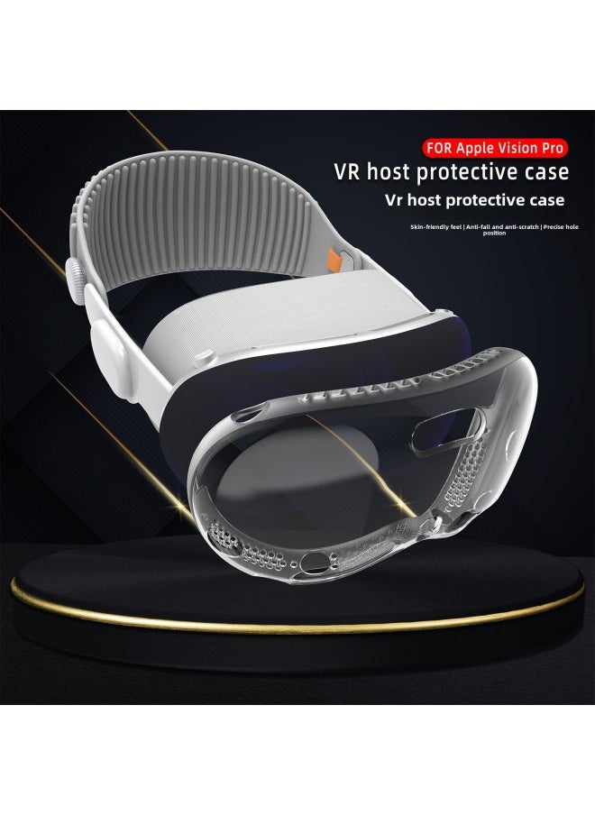Generic - For Apple Vision Pro Protective Case Transparent TPU AppleVR Head Anti-slip Soft Case-Specifications: VR Host Protective Shell - Image 1