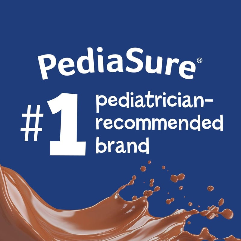 Pediasure بيديا شور جرو آند غين مع دعم المناعة، 27 فيتامينات ومعادن للأطفال، 7 جرام بروتين، غير معدّل وراثياً، خالي من الجلوتين، شوكولاتة، زجاجة سعة 8 أونصات سائلة، عبوة من 24 - Image 2