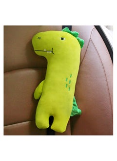 SYOSI Kids Travel Pillow for Car, Children's Dinosaur Travel Seat Belt Pillow, Seat Belt Cushion, Car Seat Vehicle Seat Strap Head Neck Support Shoulder Pad, Animal Car Traveling Pillows for Children Baby  - Image 1