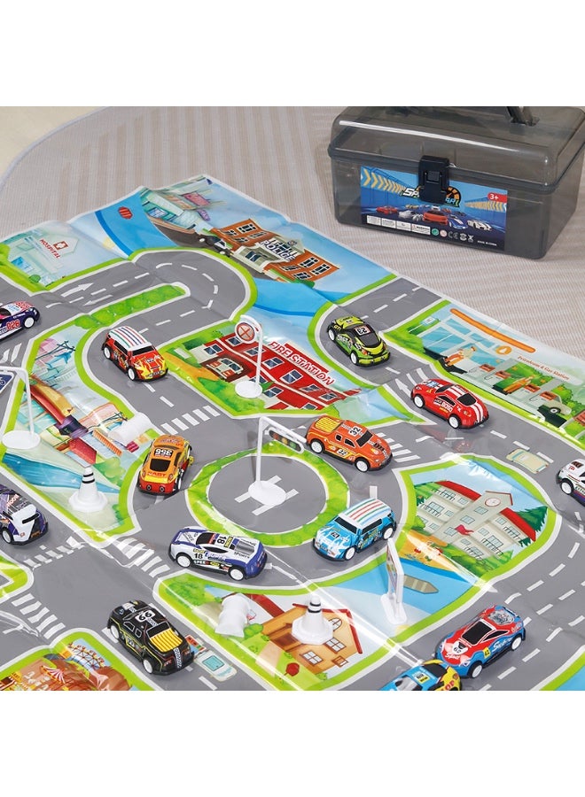 سيارات صغيره，العاب سيارات اطفال，العاب اطفال سيارات，لعبة سيارات，العاب سيارات，مجموعة سيارات السحب الخلفي 48 قطعة، مجموعة ألعاب سيارات السباق، مجموعة مركبات ألعاب الشاحنات العقلية بالجملة، سيارات ألعاب للأطفال من سن 3-8 سنوات حشو حقائب الهدايا الصغيرة لحفلات توزيع هدايا الأطفال للأولاد والبنات - Image 5