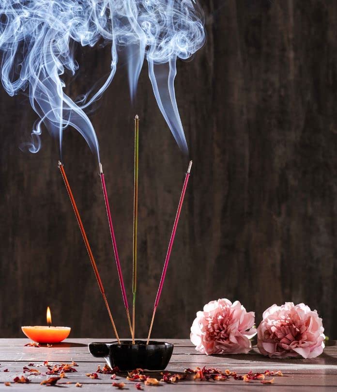 Poioo Poioo Fragrances Herbal Natural 5 in 1 Agarbatti JarIncense Sticks Mogra Rose Kasturi Chandan Jasmine 0 Charcoal 0 Chemical 0 Synthetic Perfume Mix Agarbatti  - Image 3