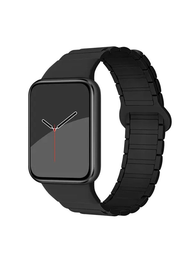 Light Purple Adjustable Silicone Sport Band With Magnetic Buckle For Smartwatches - Image 3