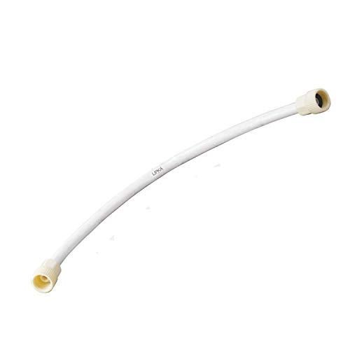 LIPKA 12 Inches Connection Pipe | PTMT Heavy Duty Connection Pipe |White | Hose Pipe Suitable for Countertop Faucets| Pipe For Basins and Sinks, Geysers & Flush Tanks | Bathroom Accessories (Set Of 2) - Image 4