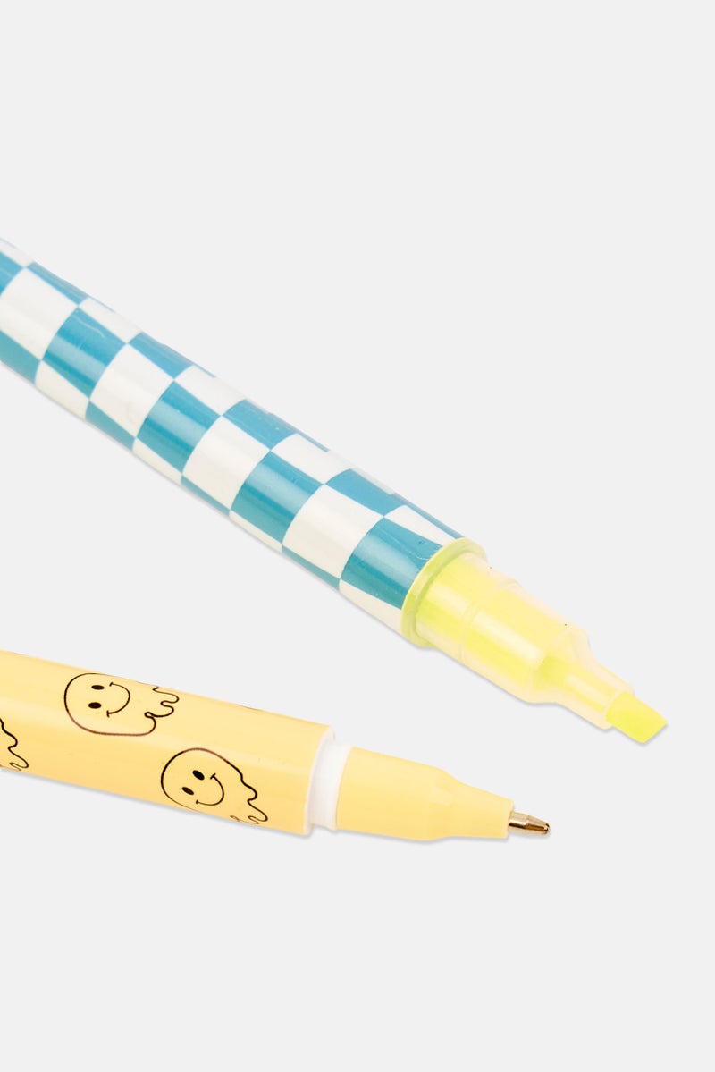 Muy Mucho 2 Pack Graphic Print Pens, Multicolor - Image 4