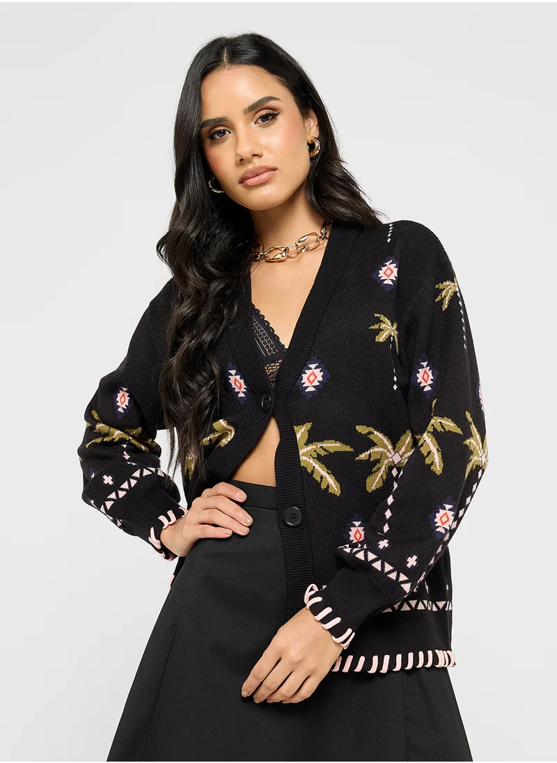 Never fully Dressed Embroidered Knitted Cardigan