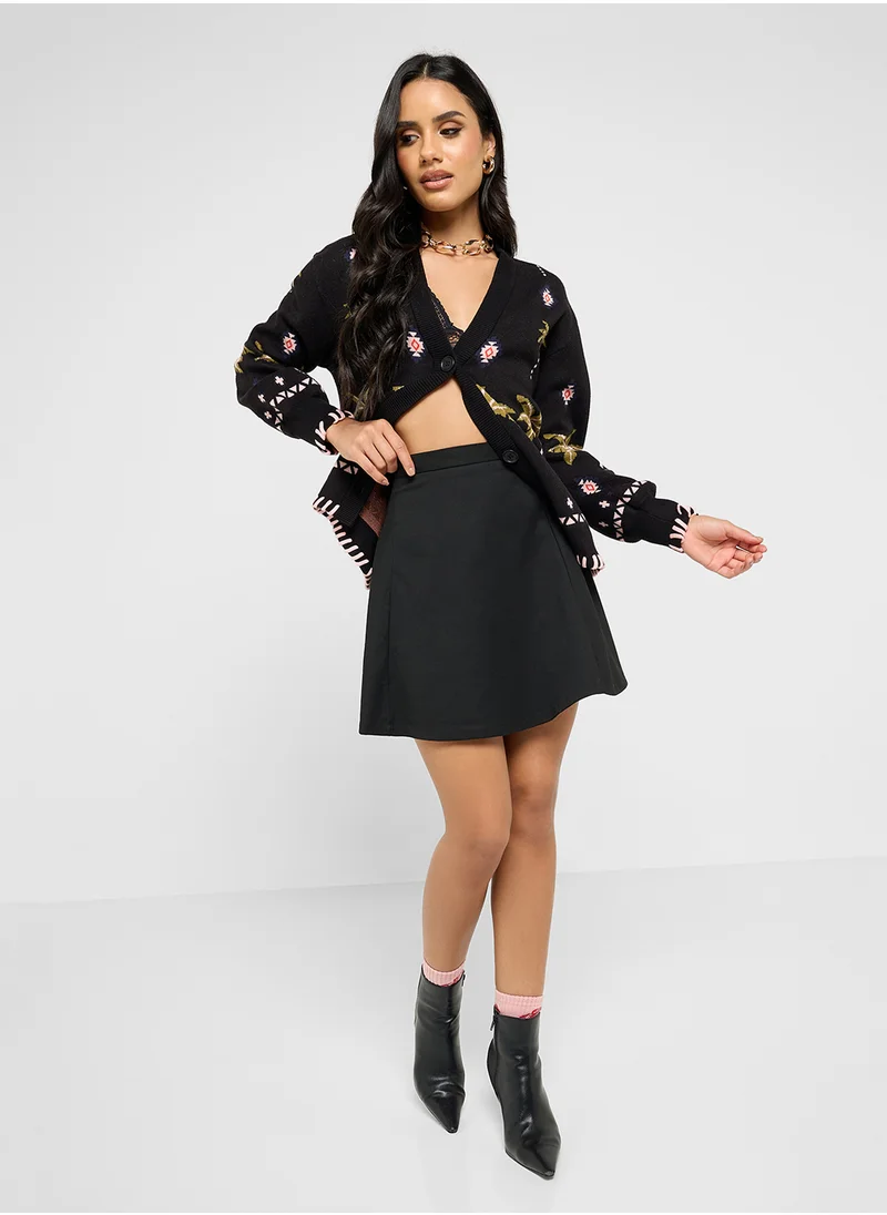 Never fully Dressed Embroidered Knitted Cardigan