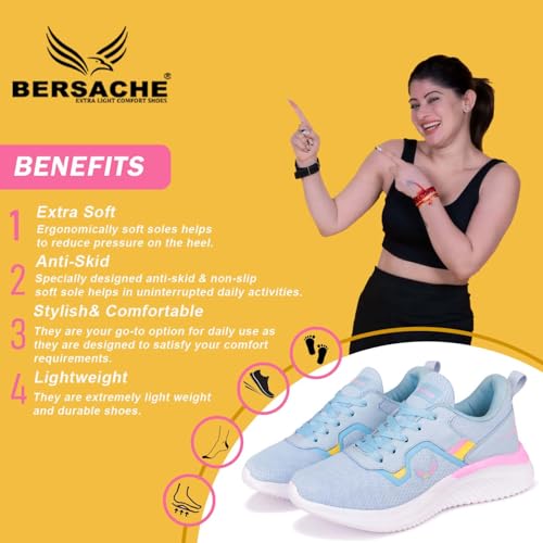 BERSACHE Sneaker,Casual With Extra Comfort Sneakers For Women's/Boy's - Image 2