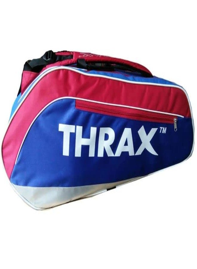 THRAX GTX Series Badminton Kit Bag Red and Blue - Image 2