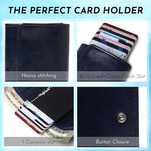 Highlark Elite Pop-Up Wallet – RFID Protected Vegan Leather Card Holder | Slim Aluminium Core | Quick Access | Holds 8–9 Cards - Image 4